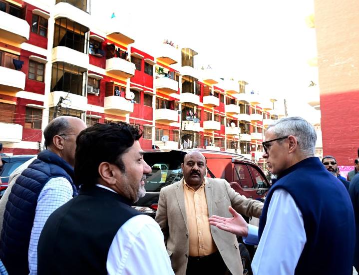 CM Omar Abdullah inaugurates new residential block at Muthi, reviews ongoing housing projects in Jammu