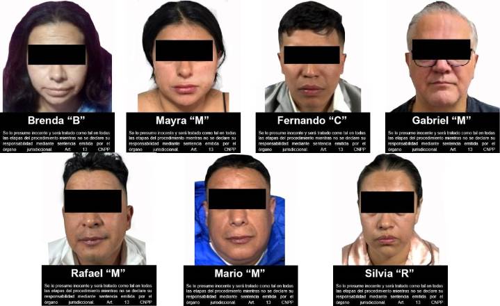 Vincula FGR a proceso a 7 detenidos en 3 alcaldías de CDMX