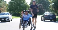 Beloved father-son triathletes face a frightening new challenge