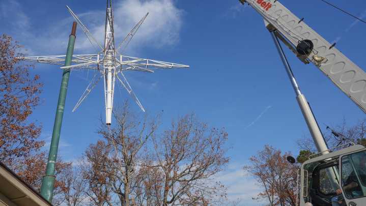 Watch as the 20x20 star come down for renovations