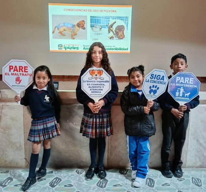 Avanzan jornadas educativas contra maltrato animal y el uso de pólvora en celebraciones