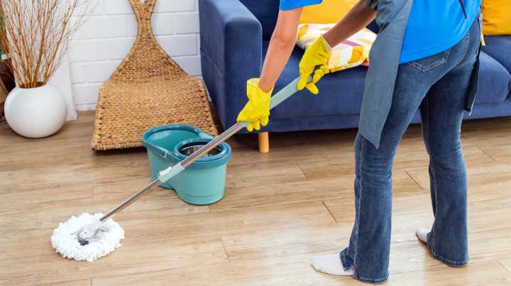 The Cheap Ingredient You Can Add To Your Mop Water For Sparkling Clean Floors