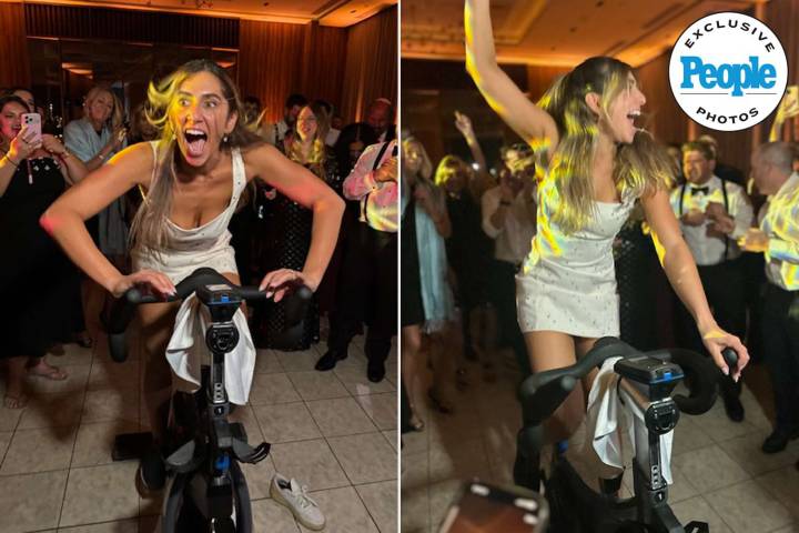 Spin Instructor Bride Surprised with Bike at Wedding, Starts Riding (Exclusive)