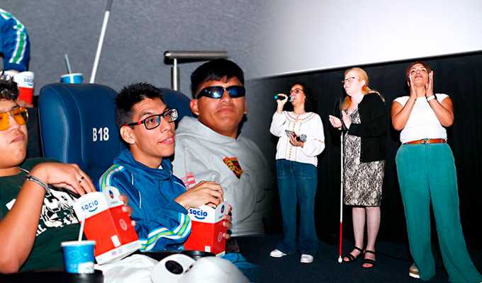 Niños con discapacidad disfrutan de estreno accesible en cinco regiones
