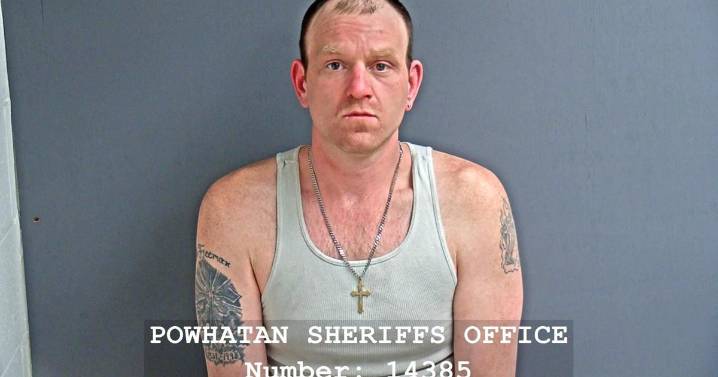 Cumberland man arrested driving stolen vehicle in Powhatan