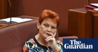 Pauline Hanson suspended from Senate over burqa stunt as Mehreen Faruqi says parliament ‘drips in racism’