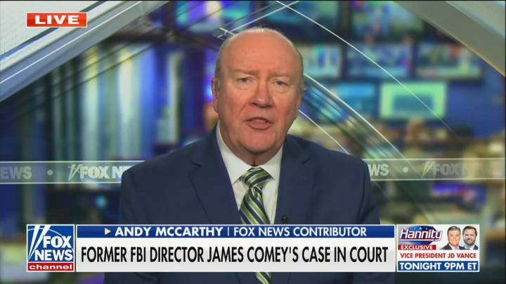 Andy McCarthy: Comey Has ‘Good Argument’ to Disqualify Trump