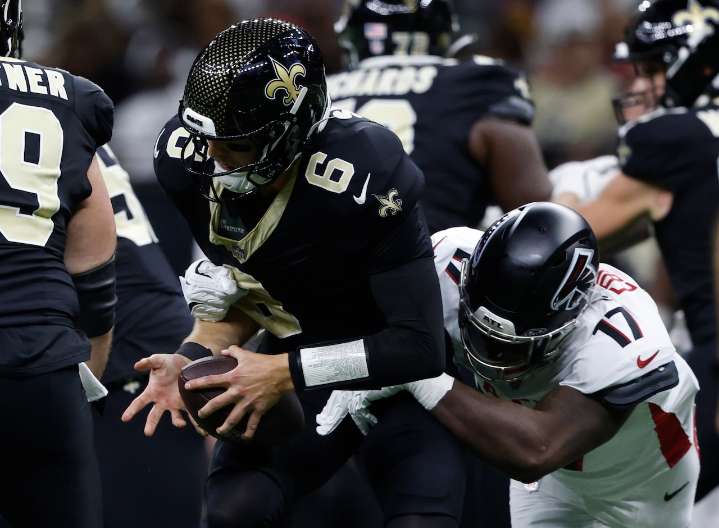 Falcons blow past Saints in Tyler Shough’s Superdome debut