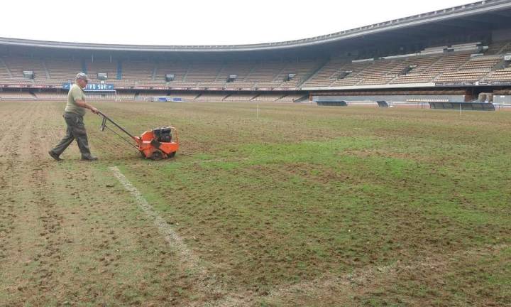 Xerez CD y Xerez DFC tendrán que volver a jugar en el Pedro Garrido por la resiembra