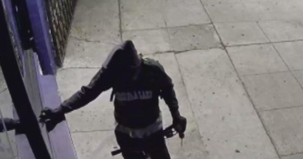 Burglar caught on camera as 6 San Fernando Valley businesses were targeted Thursday morning