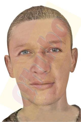 El hombre cayó al suelo con el arma aún clavada