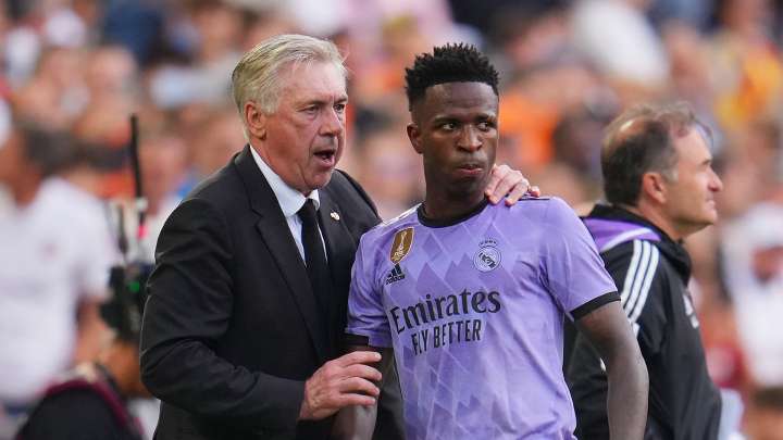 Ancelotti desvela una conversación con Vinicius por el choque con Xabi Alonso: "Fue un error"