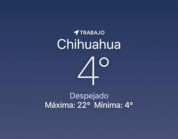 Amanece helado con temperatura de 4 grados centígrados