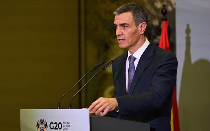 Presidente de España apela al diálogo para solucionar agresión de EE.UU. contra Venezuela 23 de noviembre de 2025 | Internacional Pedro Sánchez subrayó que España ha tenido siempre la misma posición,