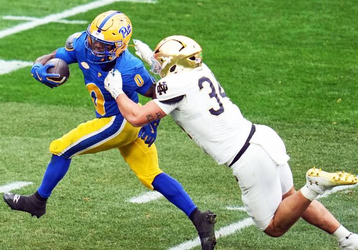 Pitt running back Desmond Reid returns for finale against Miami