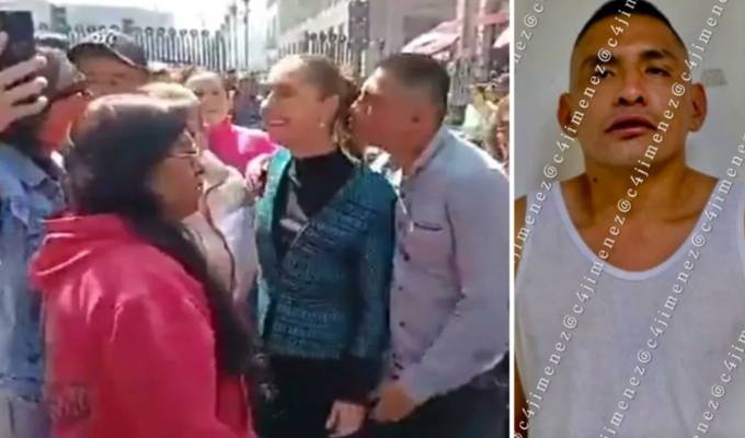 Presidenta Claudia Sheinbaum sufre acoso sexual: identifican y detienen al agresor