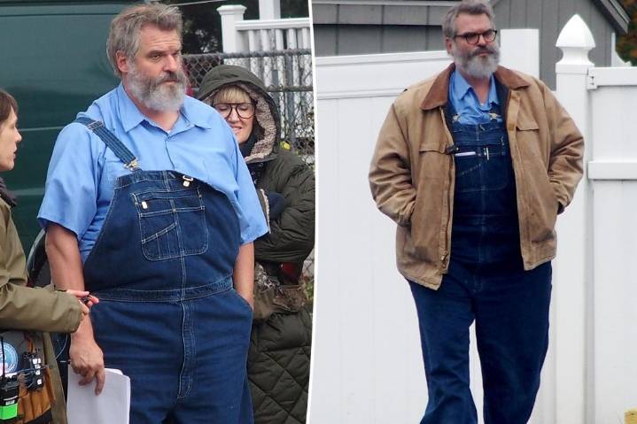 'Stranger Things' star David Harbour is unrecognizable in fat suit for new movie 'Evil Genius'