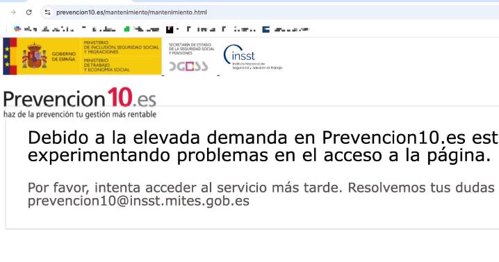Colapsa la web de Trabajo en la que se debe de evaluar los riesgos de las empleadas del hogar antes del viernes