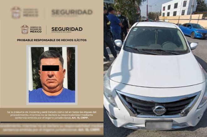 Aseguran vehículo ligado a homicidio en Nezahualcóyotl; detienen al conductor en Texcoco