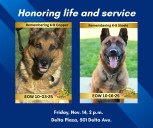 Community invited to honor Marysville K-9’s Copper and Steele