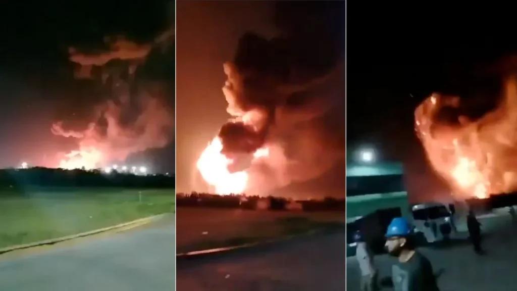 Se registra fuerte explosión en zona industrial de Buenos Aires