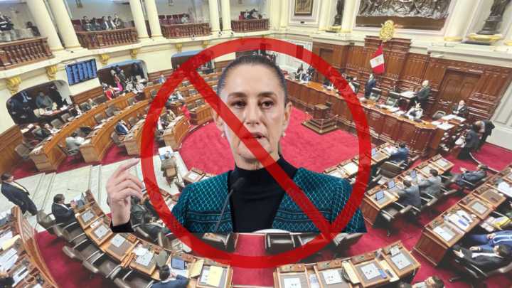 Congreso aprobó declarar como persona non grata a Claudia Sheinbaum