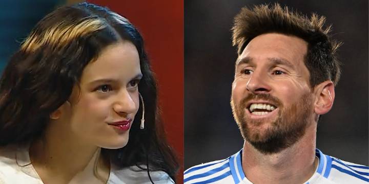Rosalía confesó que usa los stickers de Lionel Messi en Whatsapp y contó cuál es su favorito