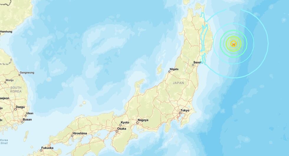 Japón registra pequeños tsunamis en la costa noreste tras terremoto de magnitud 6,9 en el mar