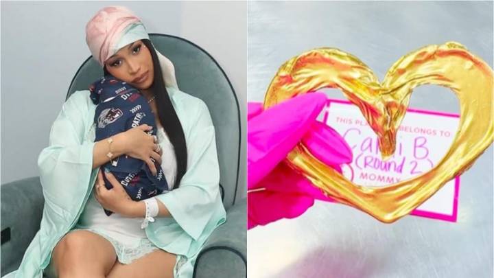 Cardi B sorprende a sus fans al transformar su cordón umbilical en joya