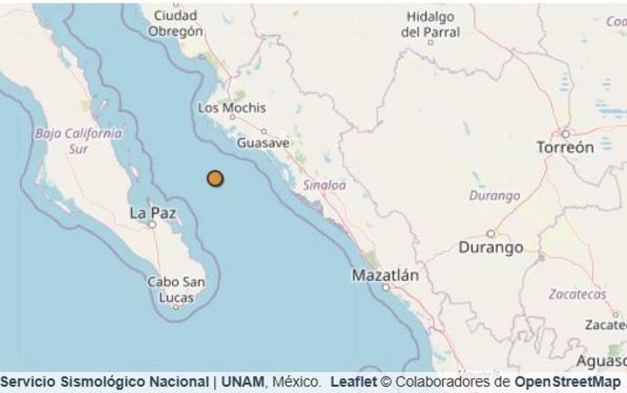 Sismo de magnitud 4.1 sacude la zona de Los Mochis