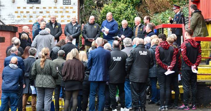 Albion Rovers FC holds poignant annual Remembrance Service