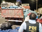 Iba oculta en la carga: Interceptan al interior de Arica camiones con más de una tonelada de cobre robado