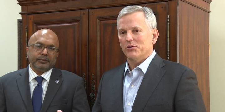 Gov. Stein visits Greenville to discuss medical debt relief program