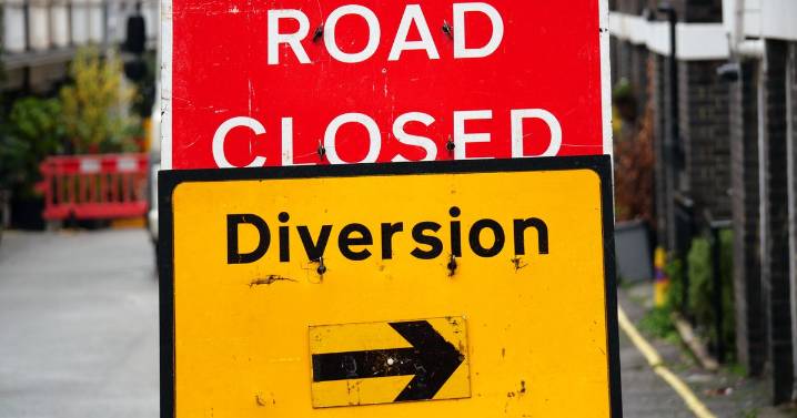 Major road closed with huge diversion in place as Brits face morning commute hell