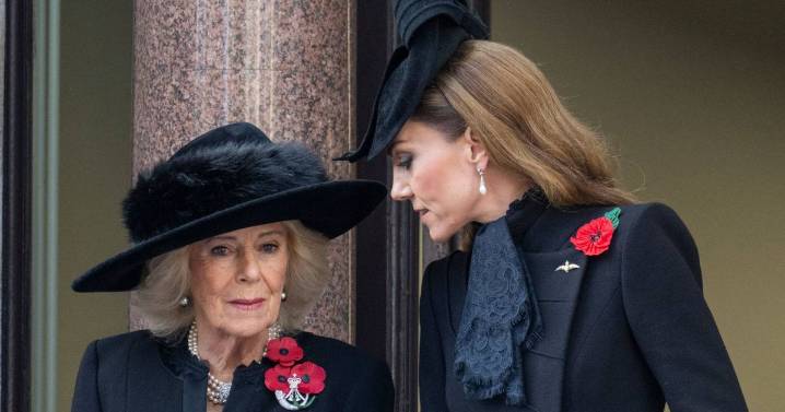 Lip reader reveals what Queen Camilla whispered to Kate at Remembrance Day service