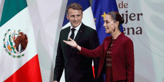 México y Francia fortalecen relación en reunión en Palacio Nacional