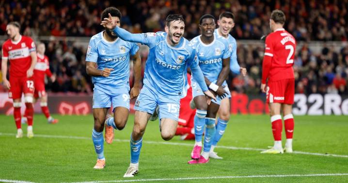 Coventry City next six fixtures compared to Middlesbrough after Championship title statement