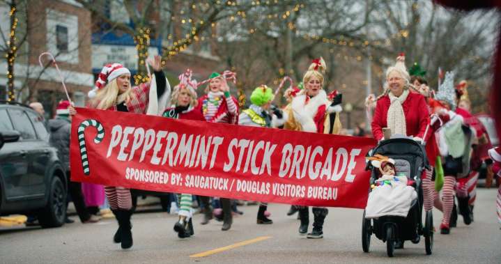 Saugatuck holiday parade combines Christmas cheer with Dr. Seuss spirit
