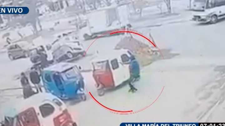 VMT: Sicarios matan a mototaxista y atacan a serenos durante su huida (VIDEO)