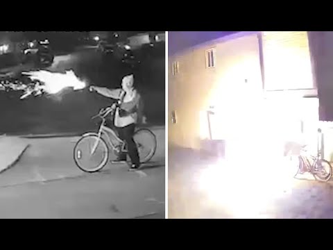 Police make arrest after man fires flare gun at same home hit by Molotov cocktail