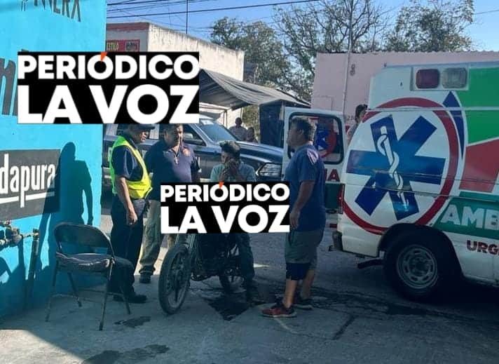 Motociclista resulta lesionado tras accidente con camioneta en Monclova