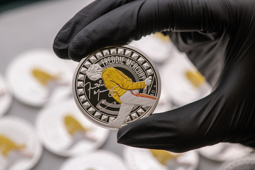 Nueva moneda rinde homenaje a Freddie Mercury y su rango de cuatro octavas