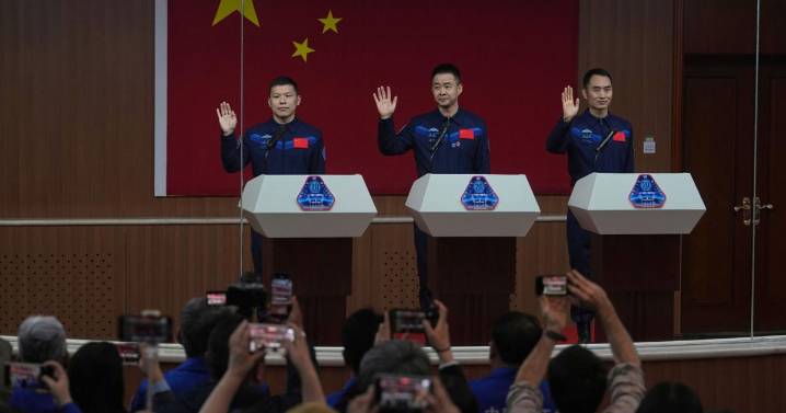 Chinese astronauts return from space station after delay blamed on space debris damage