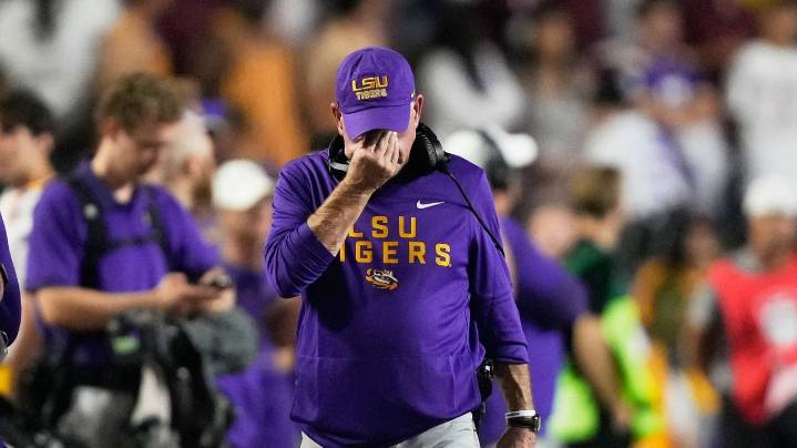 LSU fired its football coach and lost its athletic director in a week. What's going on?