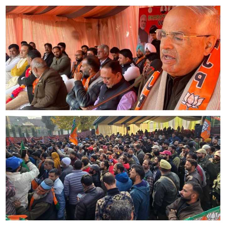 By-poll: Top BJP leaders address grand rally in Budgam