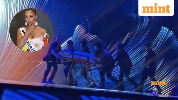 ‘Hard to watch’: Miss Jamaica falls off stage during Miss Universe