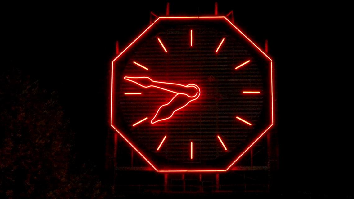 Southern Indiana's Colgate Clock shines brightly for 101st year celebration