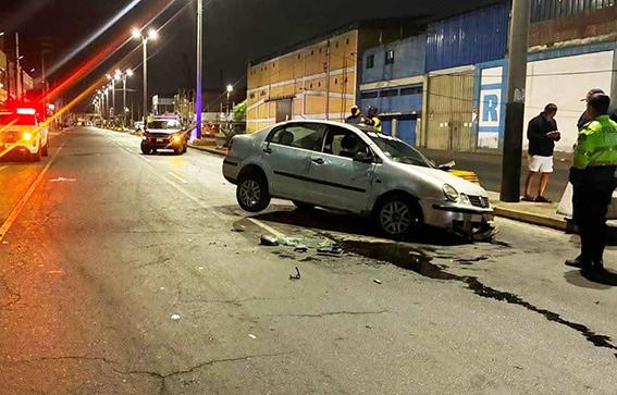 Conductor es intervenido luego de accidente de tránsito