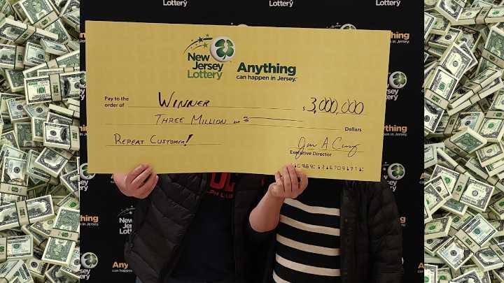 N.J. couple wins $3M with scratch-off ticket months after claiming $1M prize