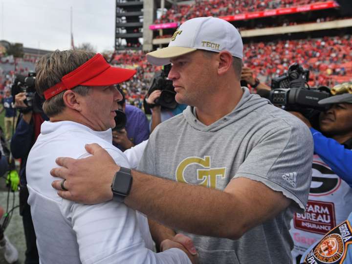 Georgia vs. Georgia Tech football game Friday: What time, what channel, free live streams, how to watch